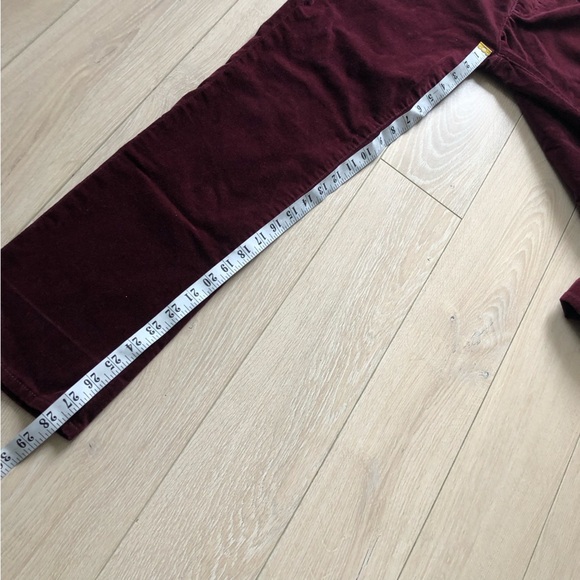 Lauren Ralph Lauren Burgundy Corduroy Premier Straight Pants Size 6P - Picture 4 of 16